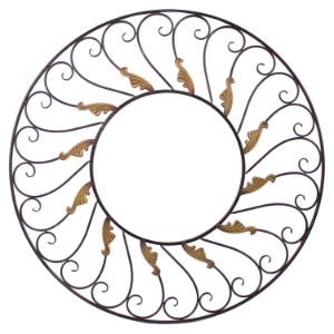 Round Metal Wall Mirror (Set of 2) 