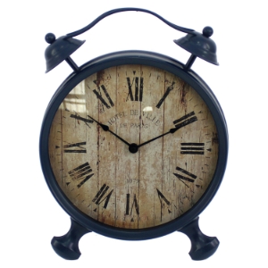 Dark Blue Clock Wall Decor (Set of 4) 