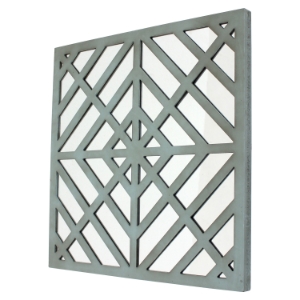 Square Mirror Wall Decor - Blue (Set of 2) 