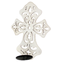 Wooden Cross Candle Holder (Set of 4)