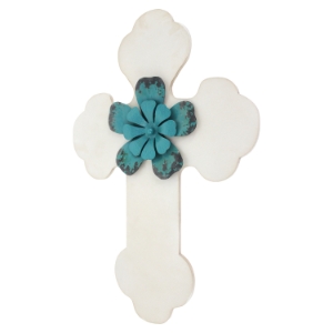 Wall Decor - White and Blue (Set of 6) 
