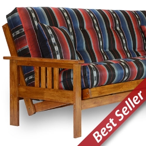 Stanford Wood Futon Frame Set - Heritage, Designer Cover 