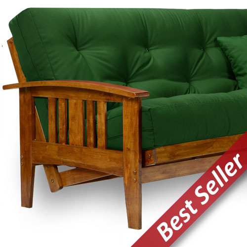 Westfield Wood Futon Frame (Full or Queen Size) - Heritage Finish 