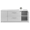 100 Series Storage Credenza - 2 Drawers, 2 Doors - UNIQ-163202-WH