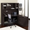 100 Series Corner L Shaped Desk - Hutch, Lateral File, Right Side - UNIQ-1C100001R