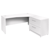 100 Series Corner L Shaped Desk - Lateral File, Right Side - UNIQ-1C100004R