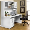 100 Series Executive Office Desk - Hutch, Mobile Pedestal - UNIQ-1C100007M