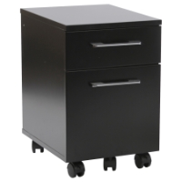 200 Series Mobile File Cabinet - 2 Drawers, Black