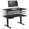 Sit Stand Series Electric Standing 65" Desk - Height Adjustable, Espresso - UNIQ-76432-ESP