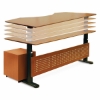 Medium Sit Stand Hydraulic Height Adjusting Desk - UNIQ-7160100-XX