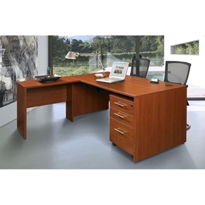 Pro X Executive Desk with Return and Mobile Pedestal 