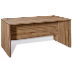 Pro X 71'' Executive Desk - Modesty Panel, Walnut 