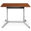 Mobile Sit & Stand Desk - Adjustable Height, Cherry - UNIQ-X204-CH