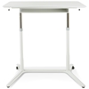 Mobile Sit & Stand Desk - Adjustable Height, White - UNIQ-X204-WH