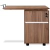 71 Inch Rectangular Desk - Steel Legs, Modesty Panel, Walnut - UNIQ-X302-WAL