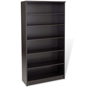 Pro X Tall Bookcase - Adjustable Shelves, Espresso 