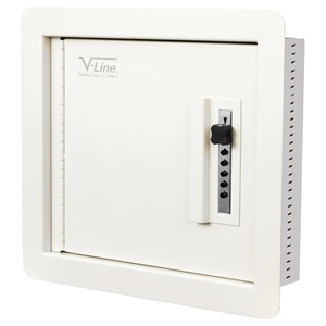 421214-S Quick Vault Wall Safe in Ivory 