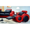 Gene Two-Toned 3 Piece Leather Sofa Set - VIG-4088-HL