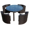 Penwyn Round Outdoor Dining Set - VIG-7025-5PC