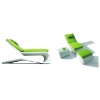 Ripley Sun Bathing Chaise with Ottoman and Side Table - VIG-H03-3PC