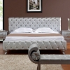 Monte Carlo Platinum Edition Silver Modern Bed - VIG-MONTECARLO-PLATINUM-BED