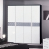 Moon 4-Door Lacquer Wardrobe - Made in Italy - VIG-MOON-ARM