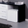 Moon Square White Pouf - Made in Italy - VIG-MOON-OT