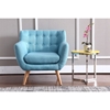Divani Casa Albany Accent Chair - Blue - VIG-VG2T0787-BLU