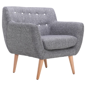 Divani Casa Albany Accent Chair - Gray 