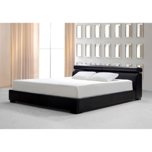 Modrest Logan Platform Bed - Black, Storage 