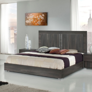 Modrest Luca Italian Platform Bed - Gray 