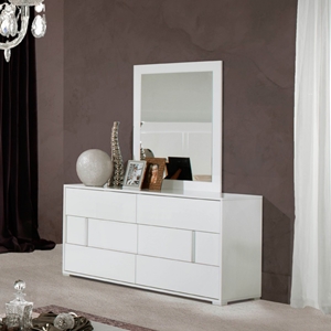 Modrest Nicla Italian Modern 6 Drawers Dresser - White 