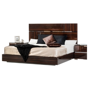 Modrest Picasso Italian Platform Bed - Ebony 