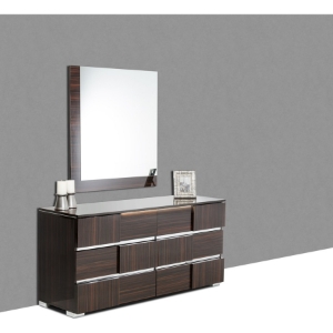 Modrest Picasso Italian Dresser - Ebony, 6 Drawers 