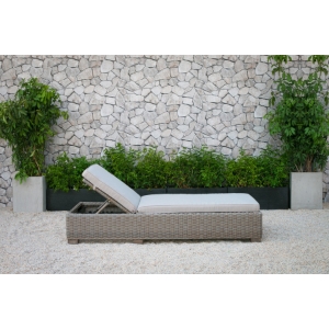 Renava Knox Outdoor Wicker Lounge Chair - Beige 