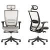 Modrest Clark Modern Office Chair - Adjustable Height, White - VIG-VGAYSIM-M01-WHT