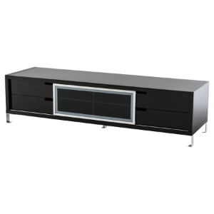 Modrest Edward Modern High Gloss TV Stand - Black 