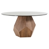 Modrest Rackham Dining Table - Walnut - VIG-VGBBMI1501