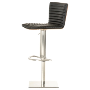 Modrest Dawn Modern Bar Stool - Black and Walnut 
