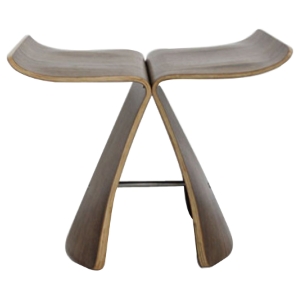 Modrest Kasba Modern Stool - Walnut 