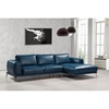 Divani Casa Drancy Sectional Sofa - Blue - VIG-VGCA1579ANG-BLU