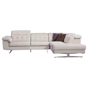 Divani Casa Veneto Sectional Sofa - Gray 