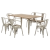 Modrest Ford Dining Table - Gray and Brown - VIG-VGCBT-14004-STL