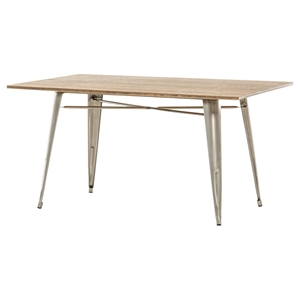 Modrest Ford Dining Table - Gray and Brown 