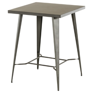 Modrest Thomas Square Bar Table - Gray 