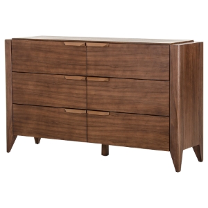 Modrest Codex Modern Dresser - 6 Drawers, Tobacco 
