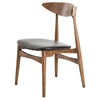 Modrest Anson Modern Dining Chair - Walnut and Black (Set of 2) - VIG-VGCSCH-12086