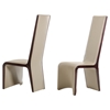 Modrest Pacer Modern Dining Chair - Ebony and Taupe (Set of 2) - VIG-VGCSCH-13107