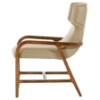 Modrest Olenna Accent Chair - Taupe, Walnut - VIG-VGCSLC-1509