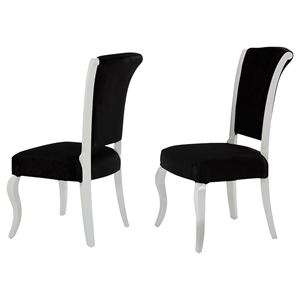 Versus Mia Side Chair - Black (Set of 2) 
